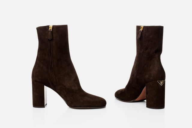 Prada Suede Ankle Boot