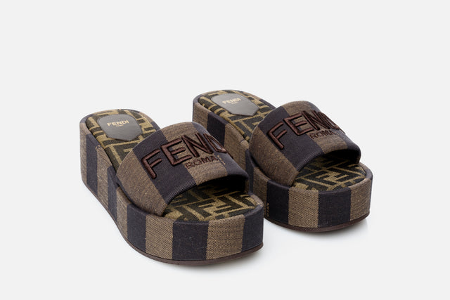 Fendi Sunshine Flatform Slides