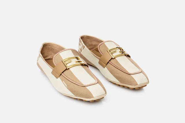 Fendi Baguette Canvas Loafer