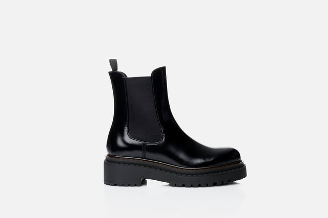 Prada Leather Chelsea Boots