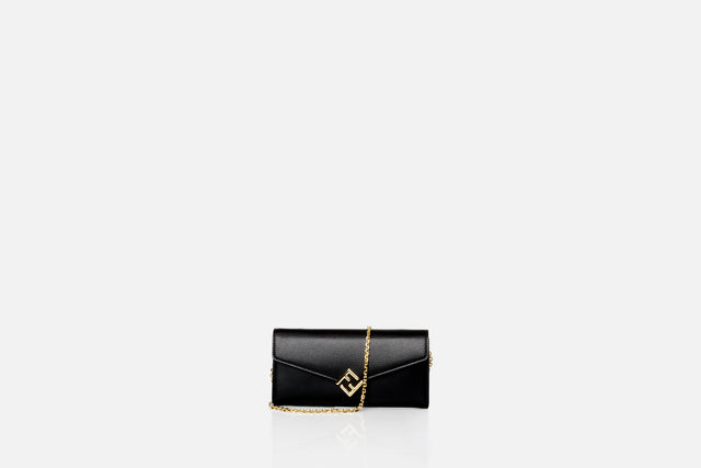 Fendi FF Diamonds Continental Wallet With Chain