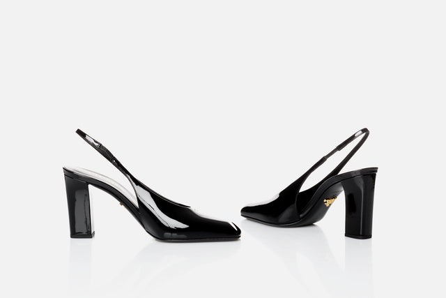 Prada Patent Leather Slingback Pumps