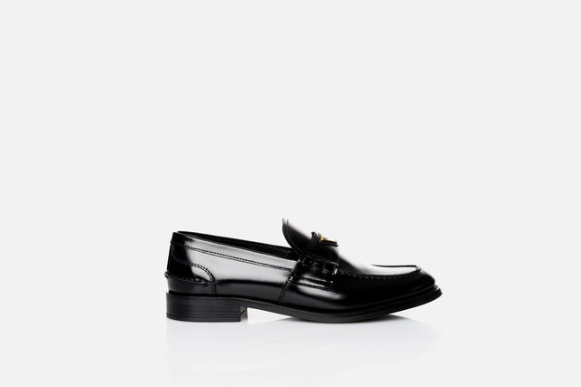 Prada Brushed Leather Loafers