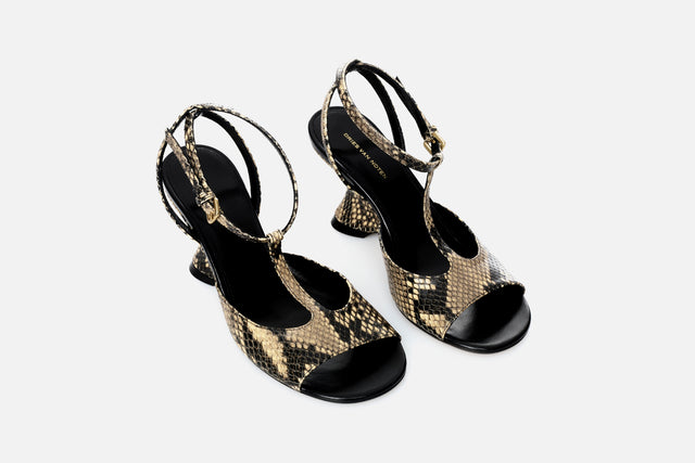 Dries Van Noten Snake Print Sandals