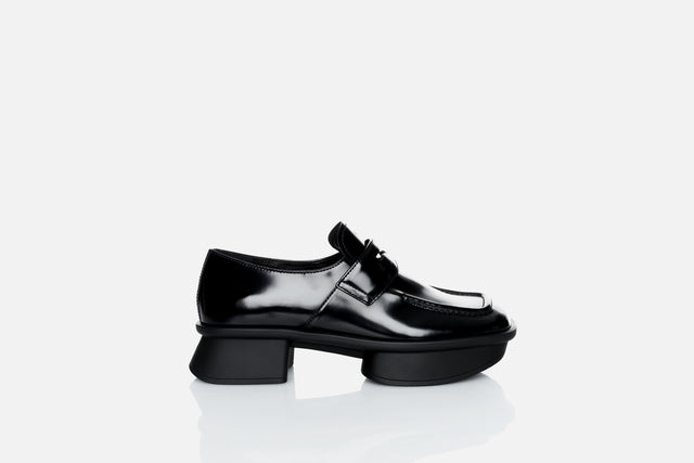 Prada Equal Brushed Leather Loafers