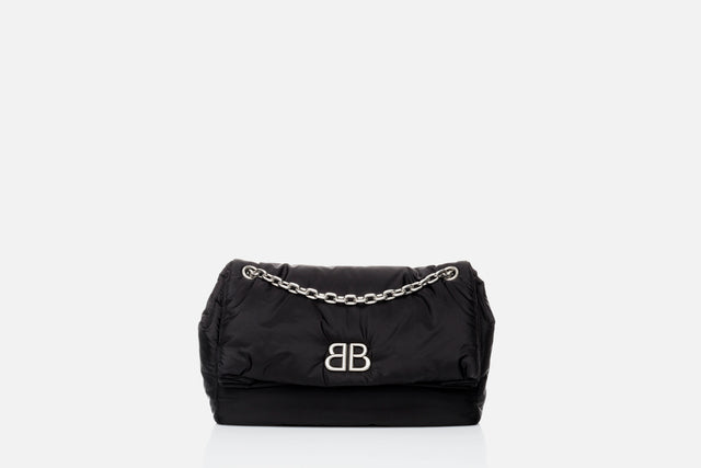 Balenciaga Monaco Medium Nylon Chain Bag